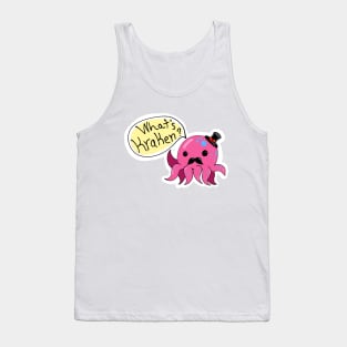 Pink Octopus with a Hat What's Kraken? Tank Top